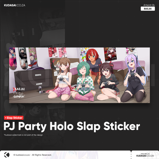 PJ Party Holo Slap Sticker