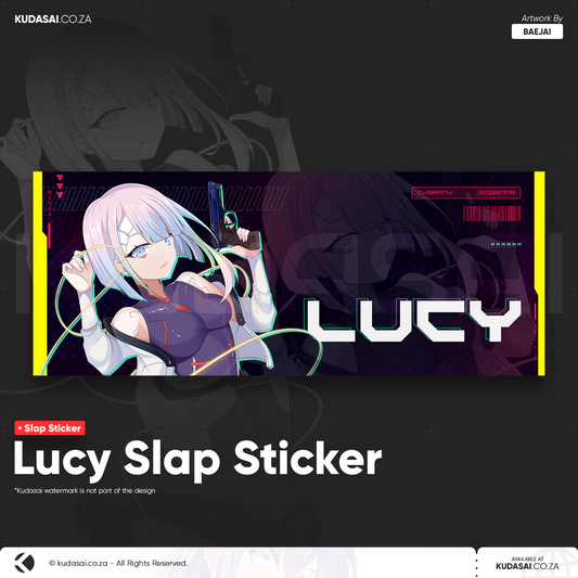 Lucy Holo Slap Sticker