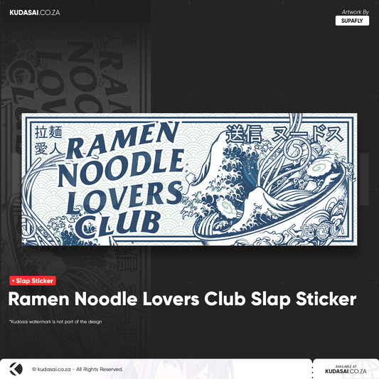 Ramen Noodle Lovers Club Slap Sticker