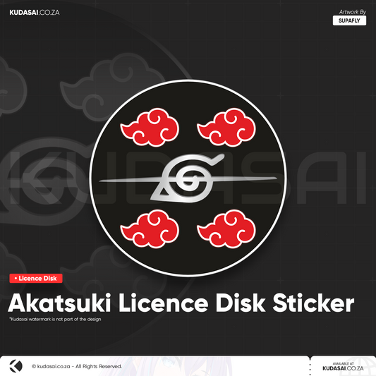 Akatsuki Licence Disk Sticker