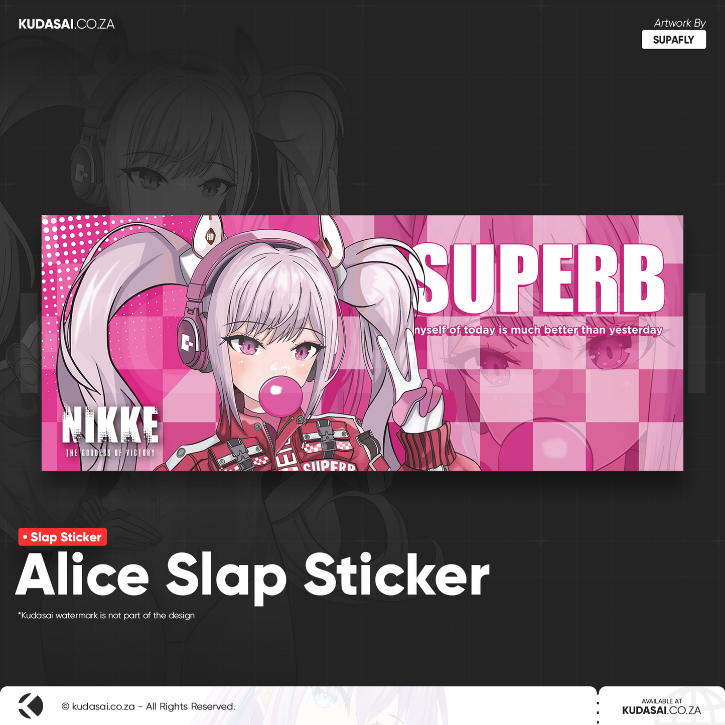 Alice Holo Slap Sticker