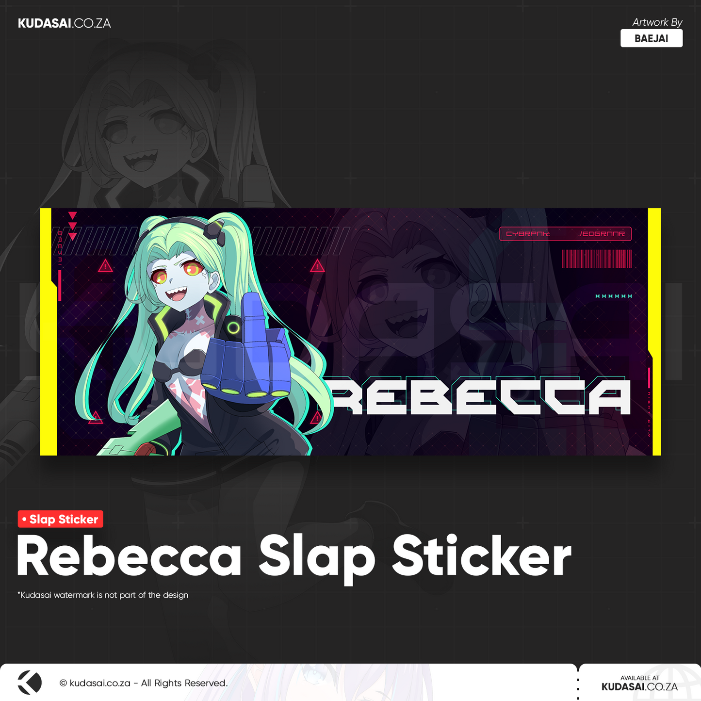 Rebecca Holo Slap Sticker