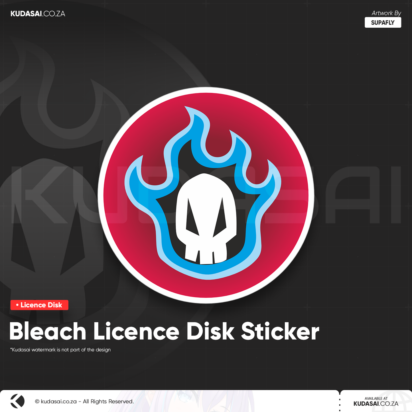 Bleach Licence Disk Sticker