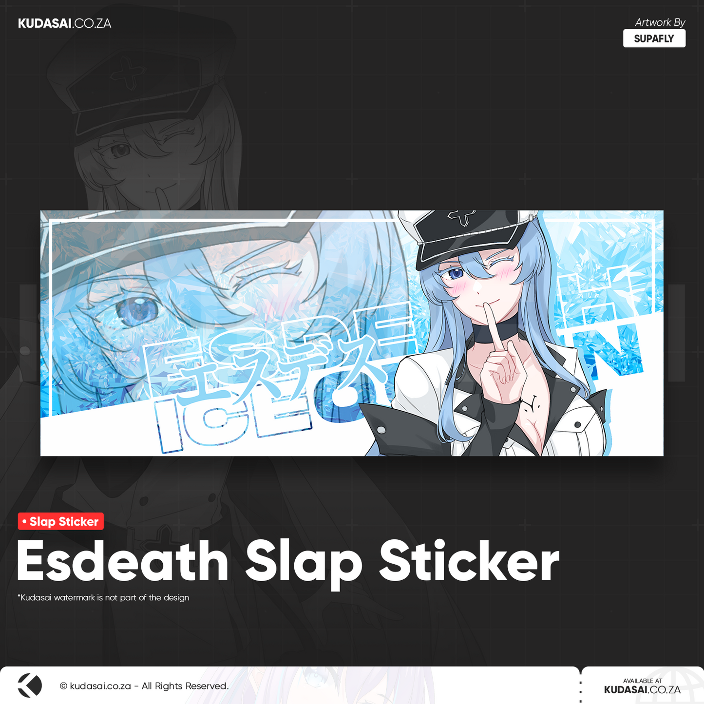 Esdeath Holo Slap Sticker