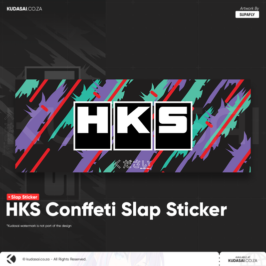 HKS Conffeti Slap Sticker