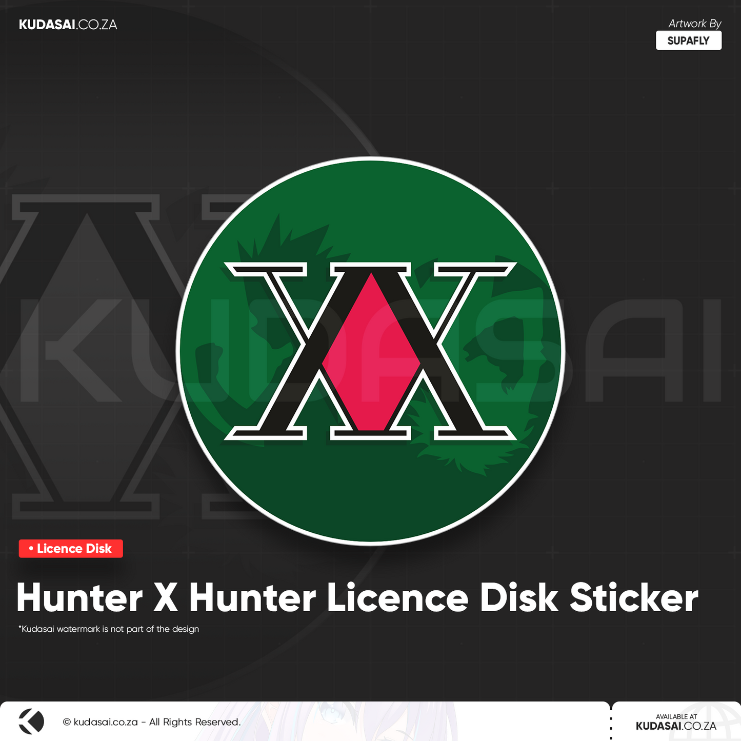 Hunter X Hunter Licence Disk Sticker