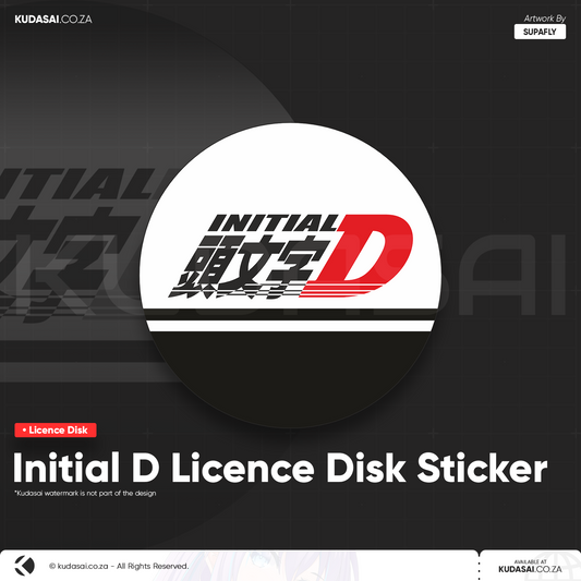 Initial D Licence Disk Sticker