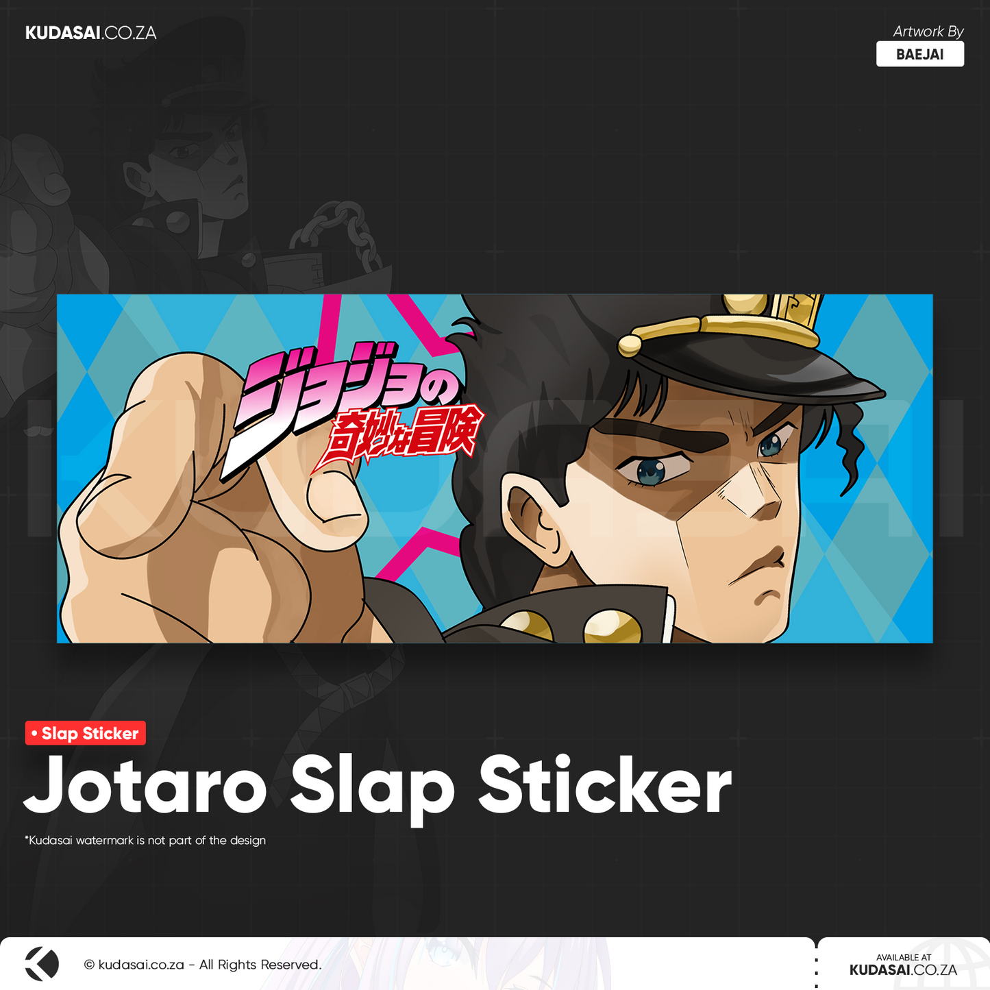 Jotaro Holo Slap Sticker