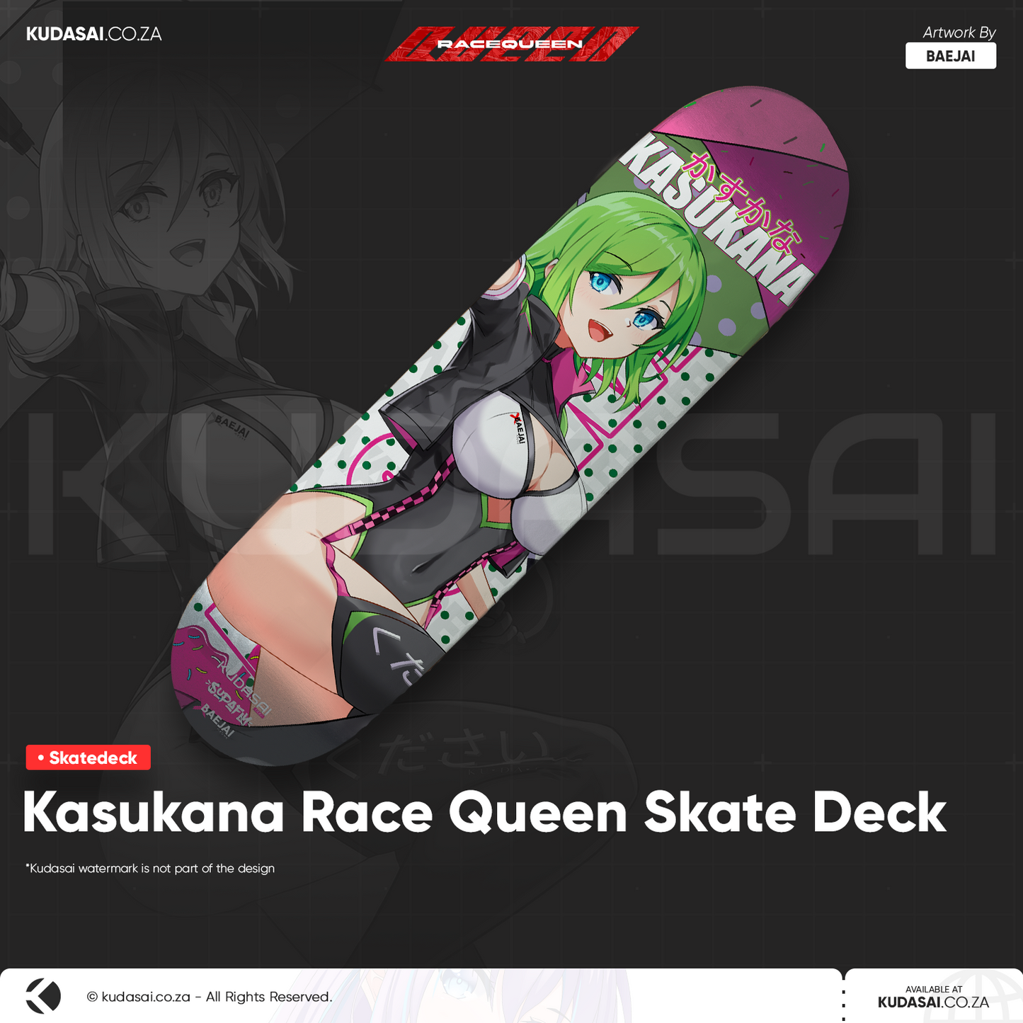 Kasukana Racequeen Skate Deck