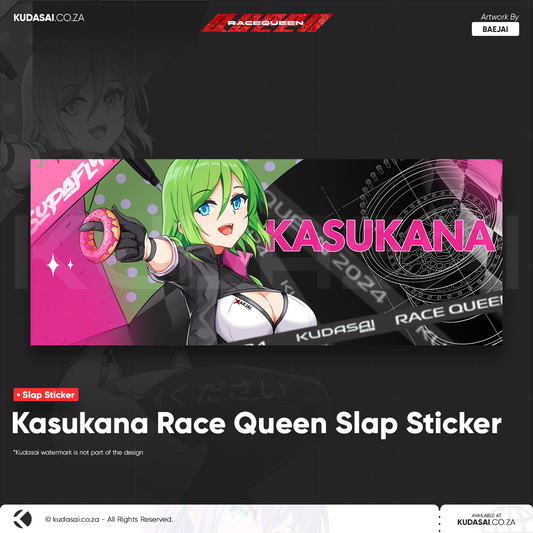 Kasukana Racequeen Holo Slap Sticker