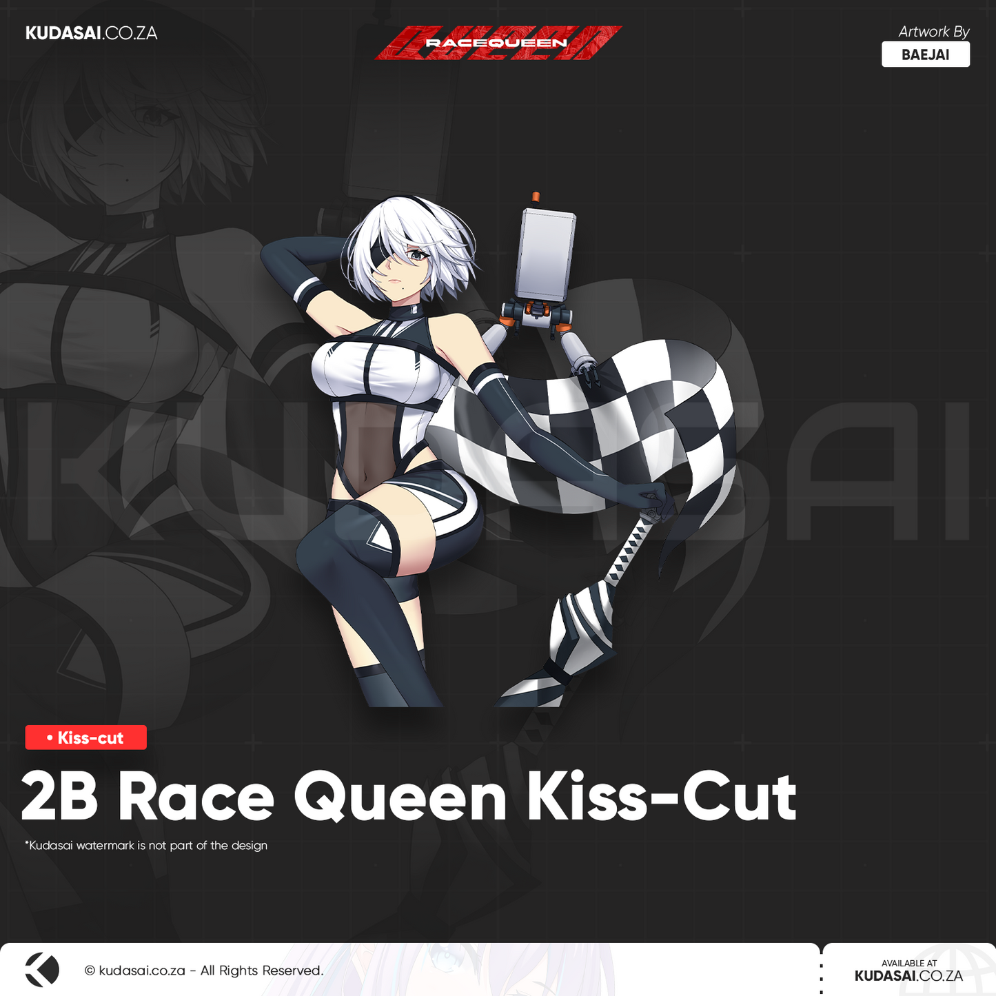 2B Racequeen Kiss Cut