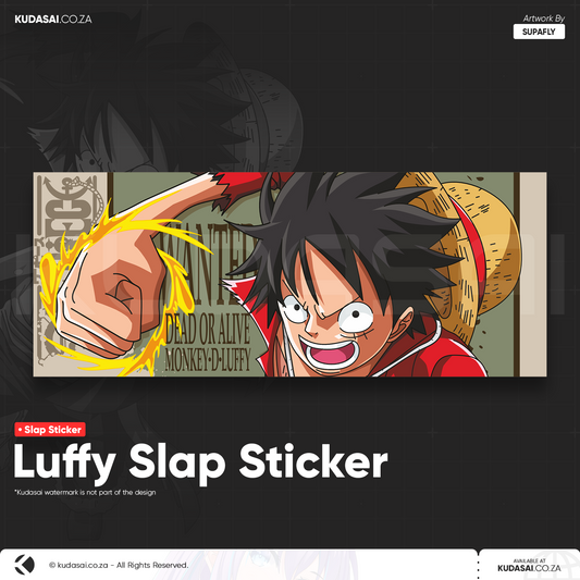 Luffy Holo Slap Sticker