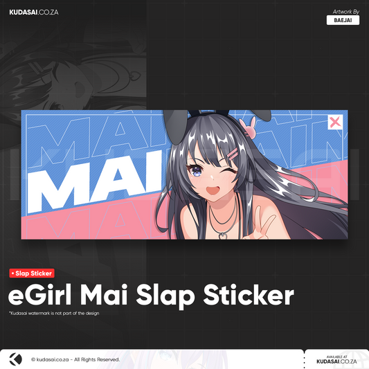 eGirl Mai Holo Slap Sticker