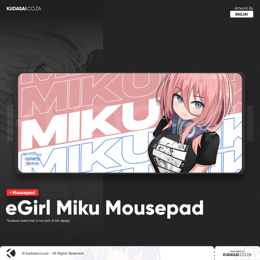 eGirl Miku Mousepad