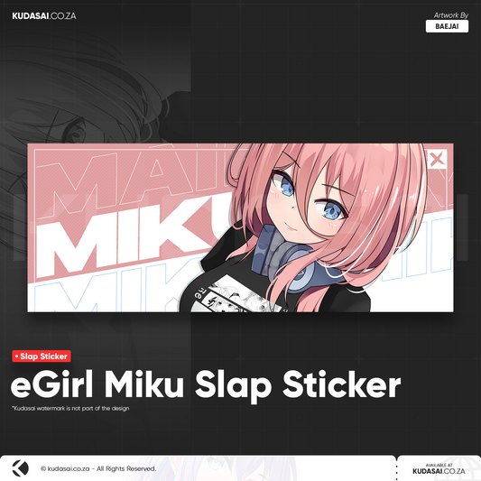 eGirl Miku Holo Slap Sticker