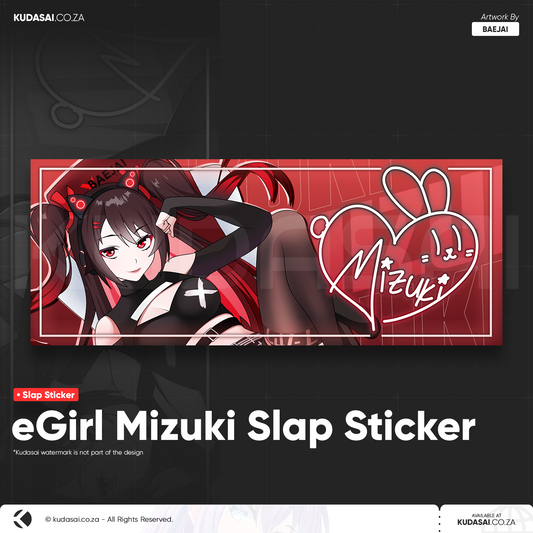 eGirl Mizuki Holo Slap Sticker