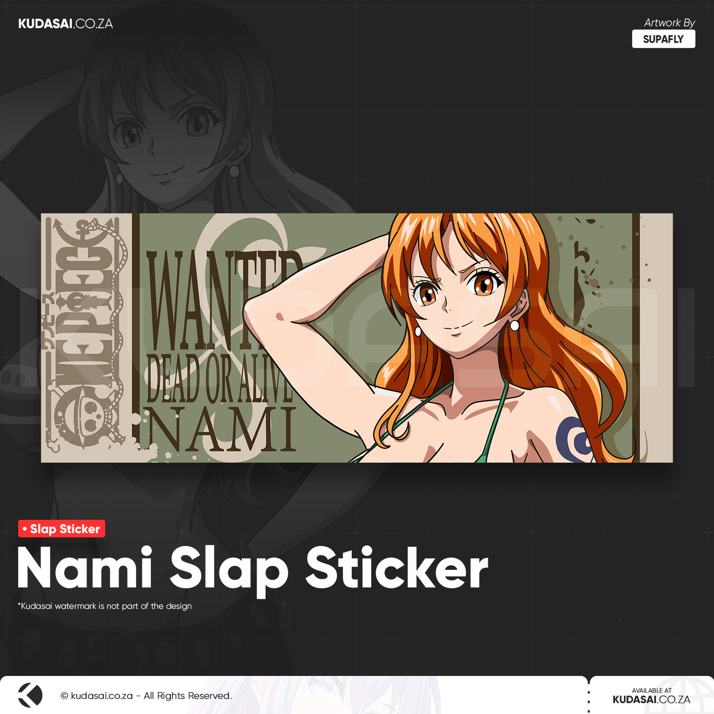 Nami Holo Slap Sticker