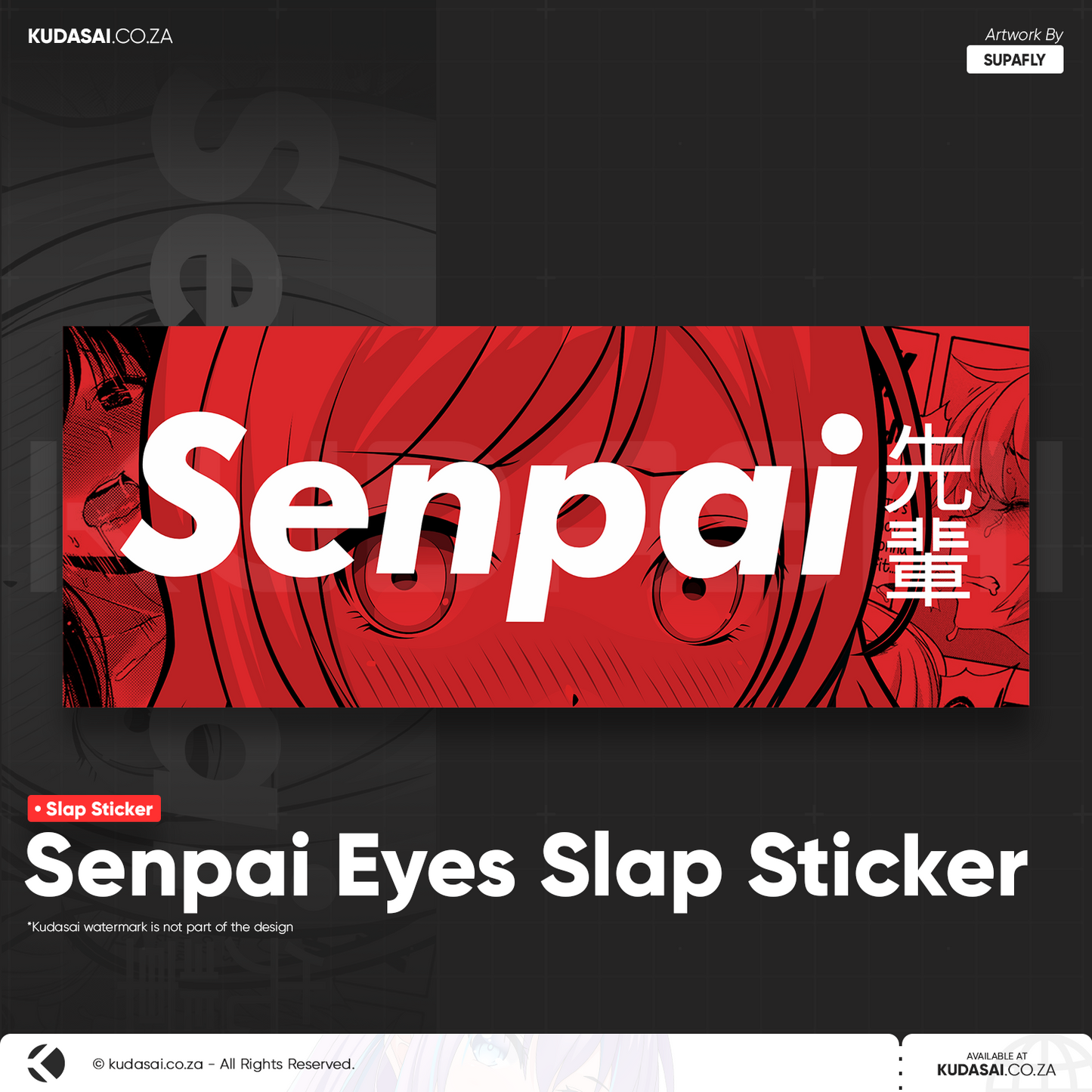 Senpai Eyes Slap Sticker