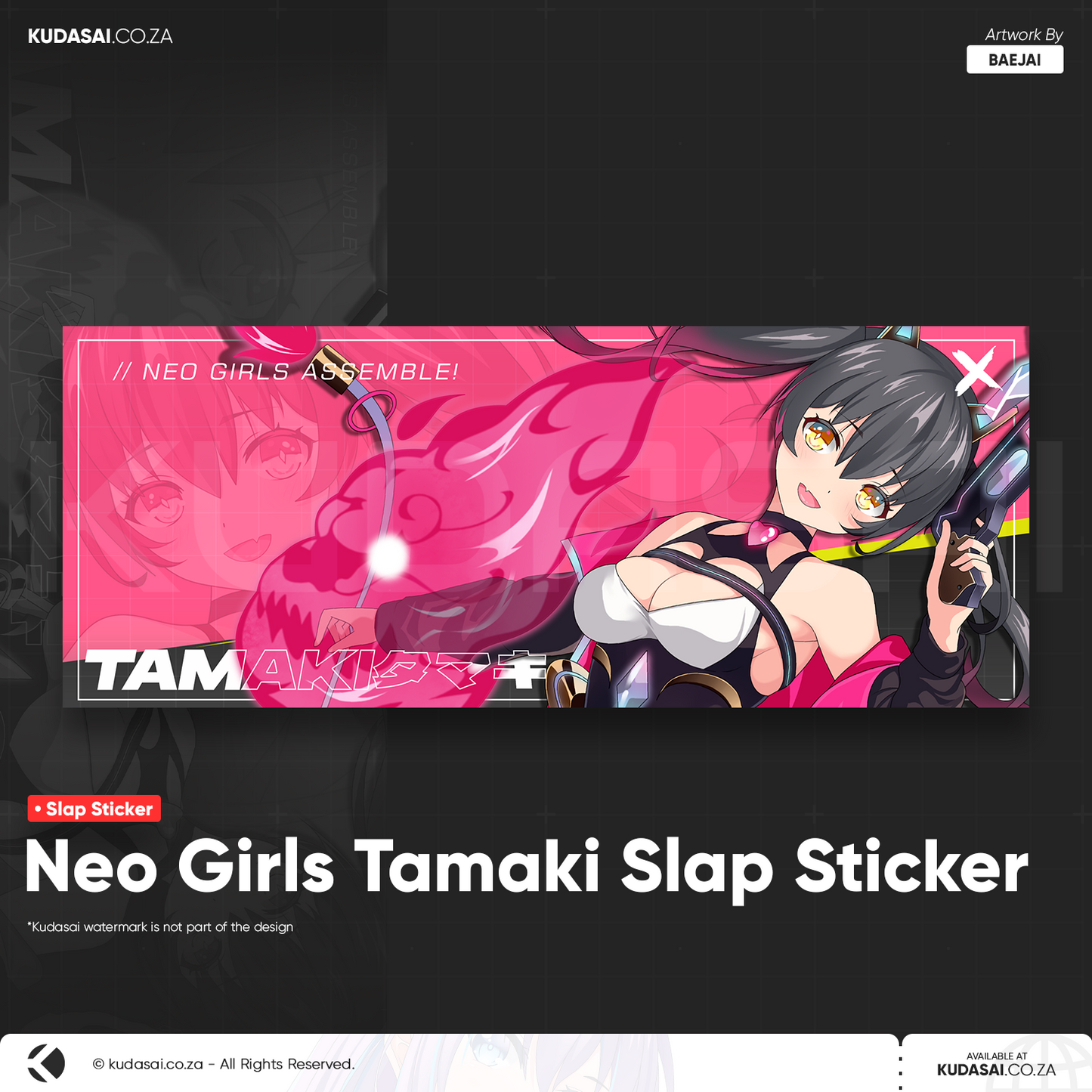 Neo Girls Tamaki Holo Slap Sticker