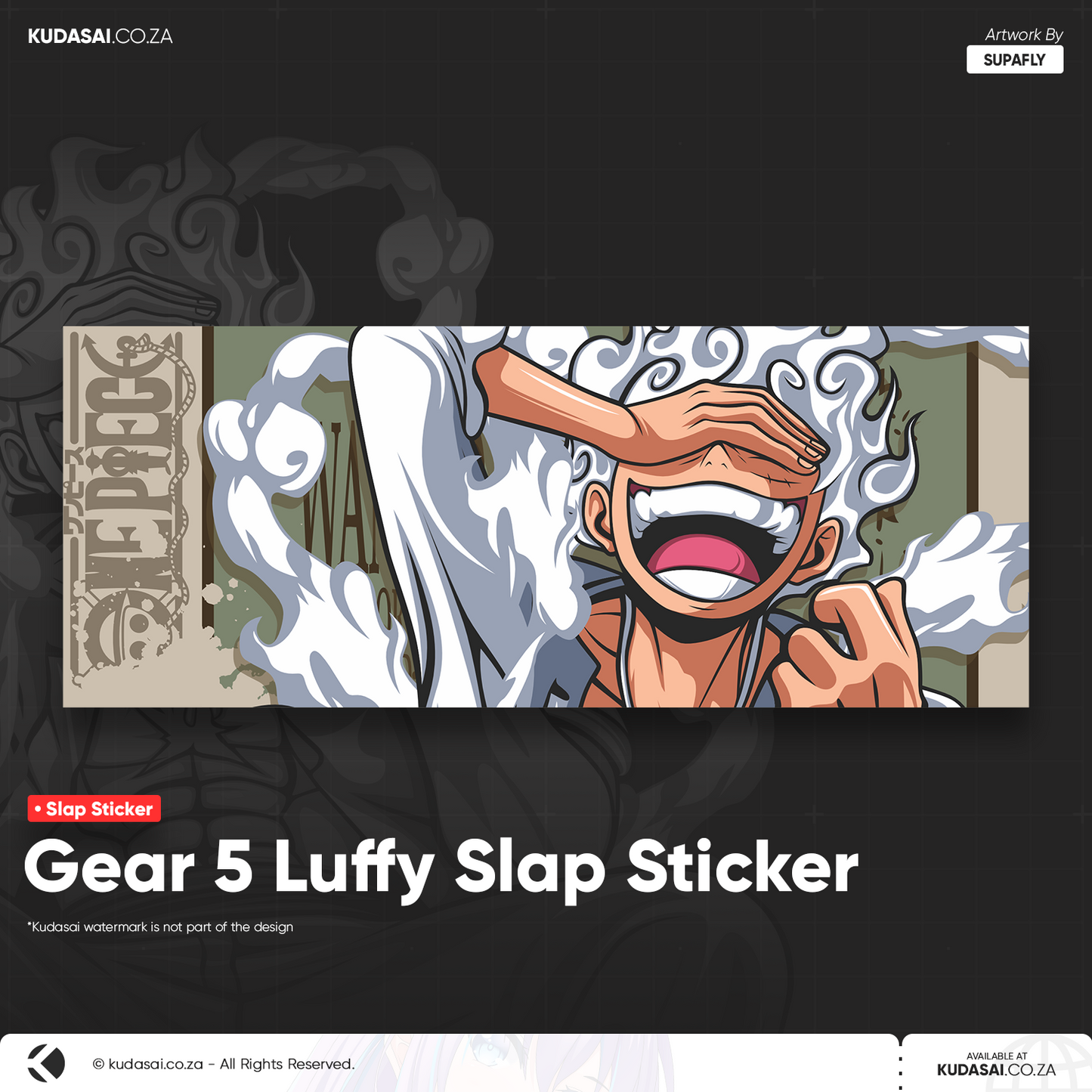 Gear 5 Luffy Holo Slap Sticker