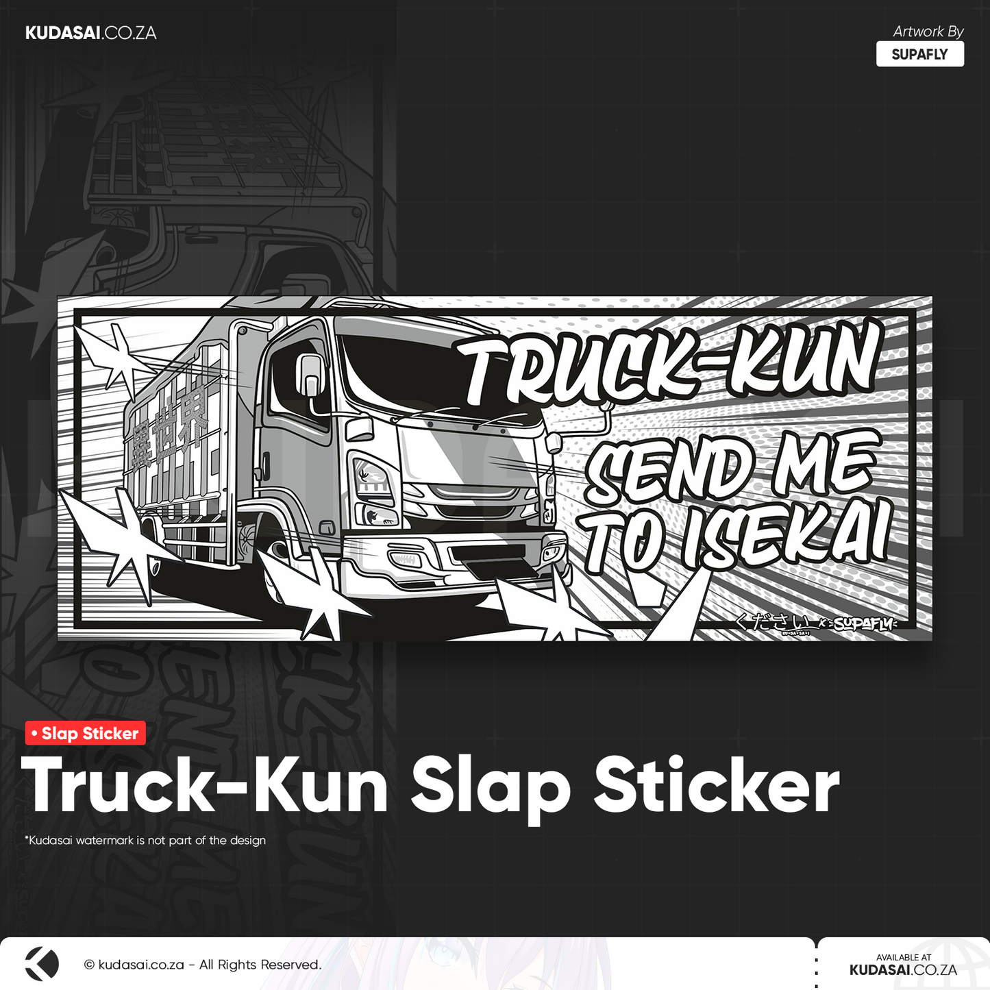 Truck-Kun Slap Sticker