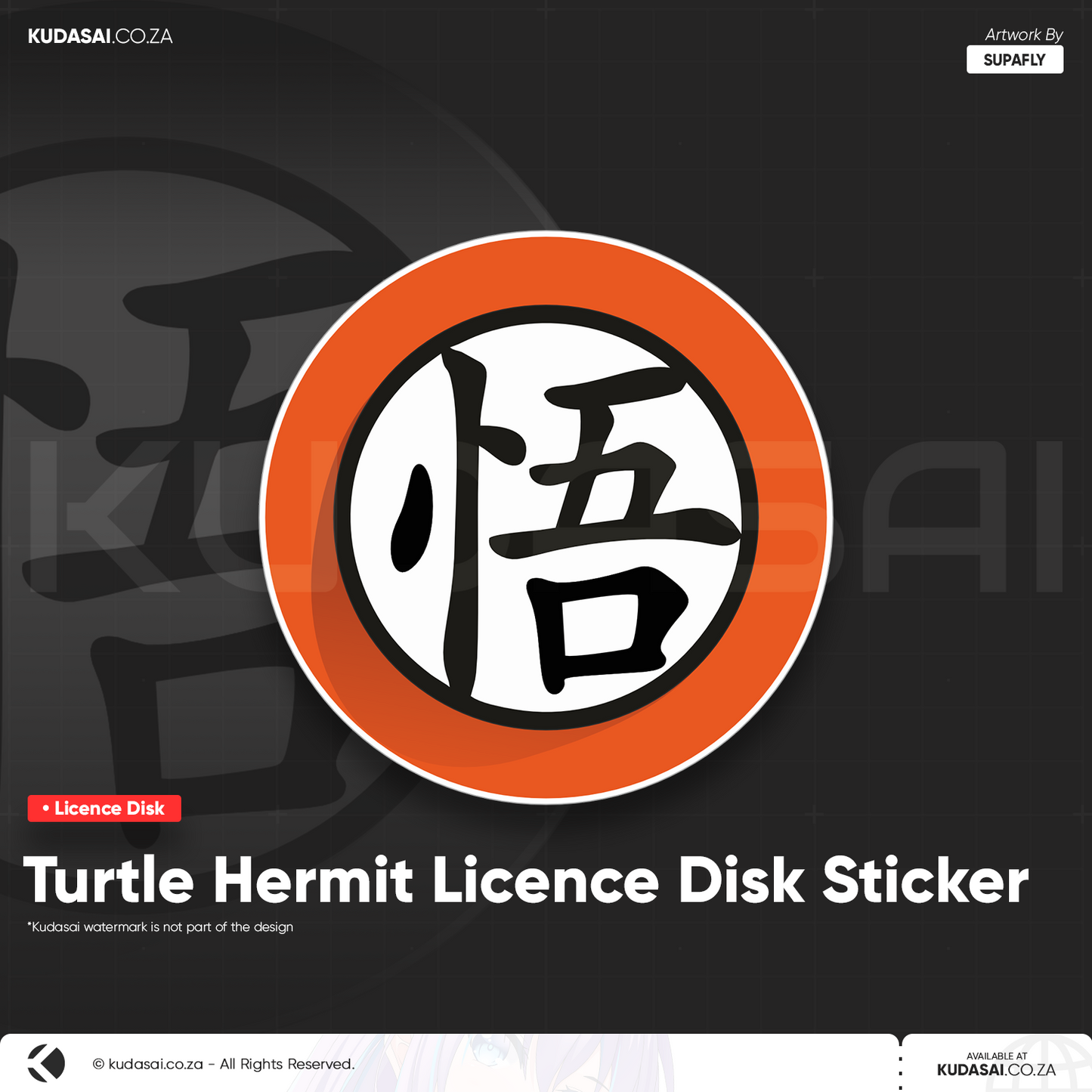 Turtle Hermit Licence Disk Sticker