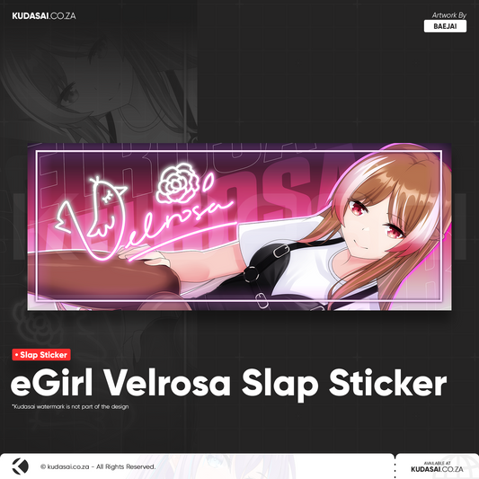 eGirl Velrosa Holo Slap Sticker