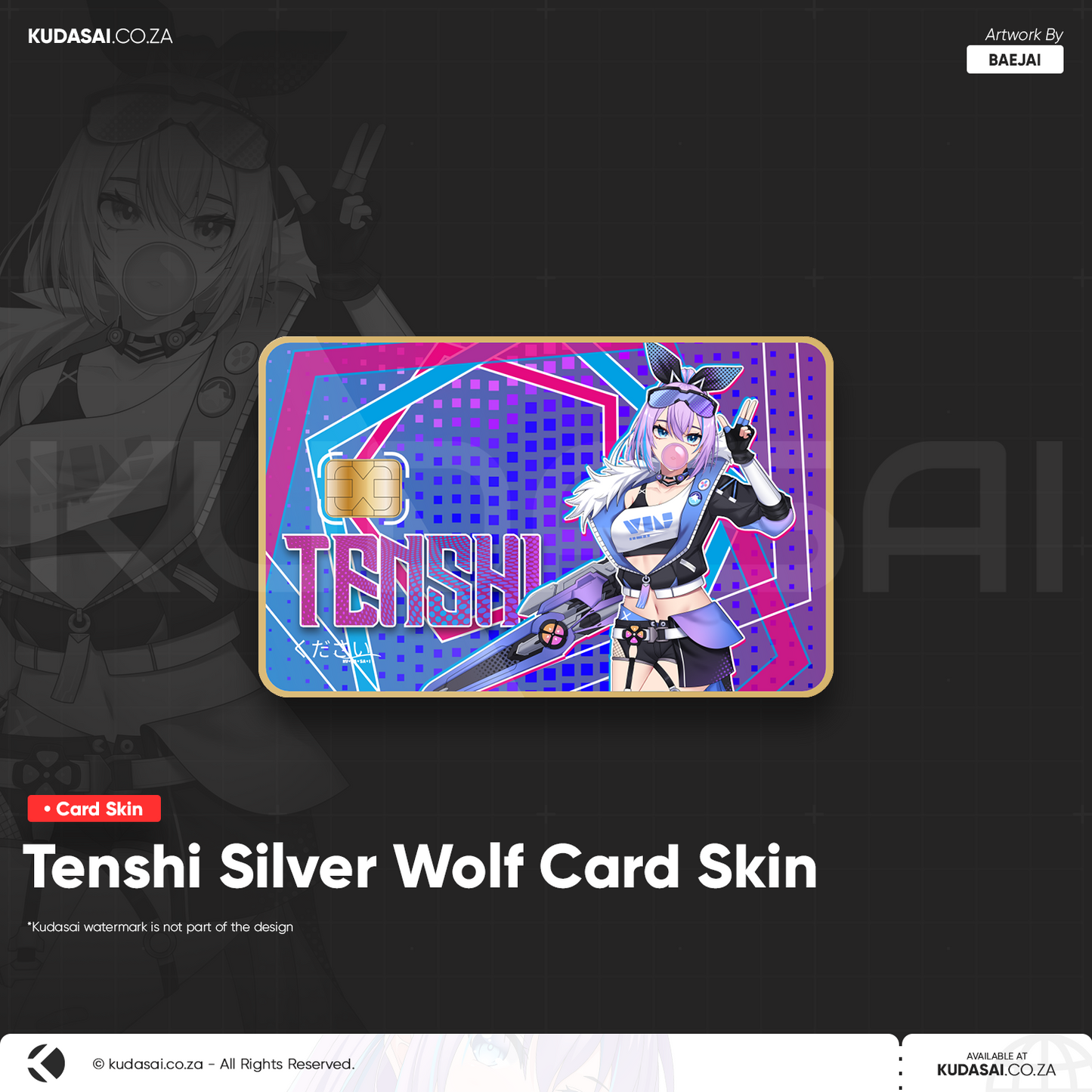 Tenshi Silver Wolf Card Skin