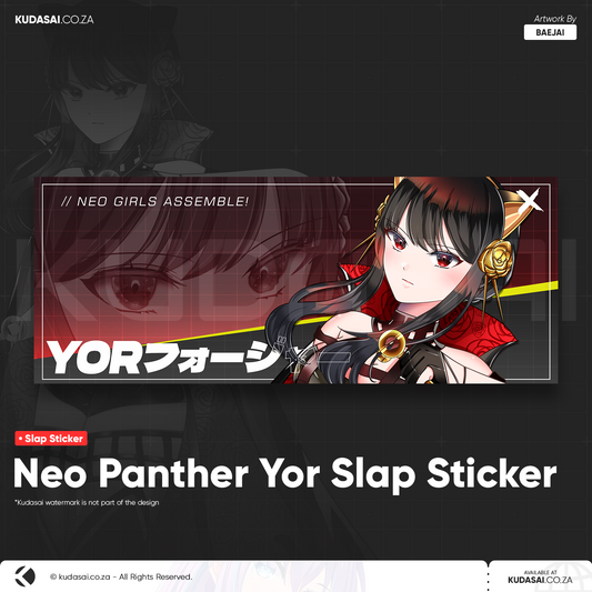 Neo Panther Yor Holo Slap Sticker