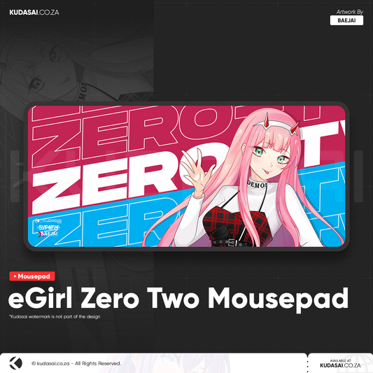 eGirl Zero Two Mousepad