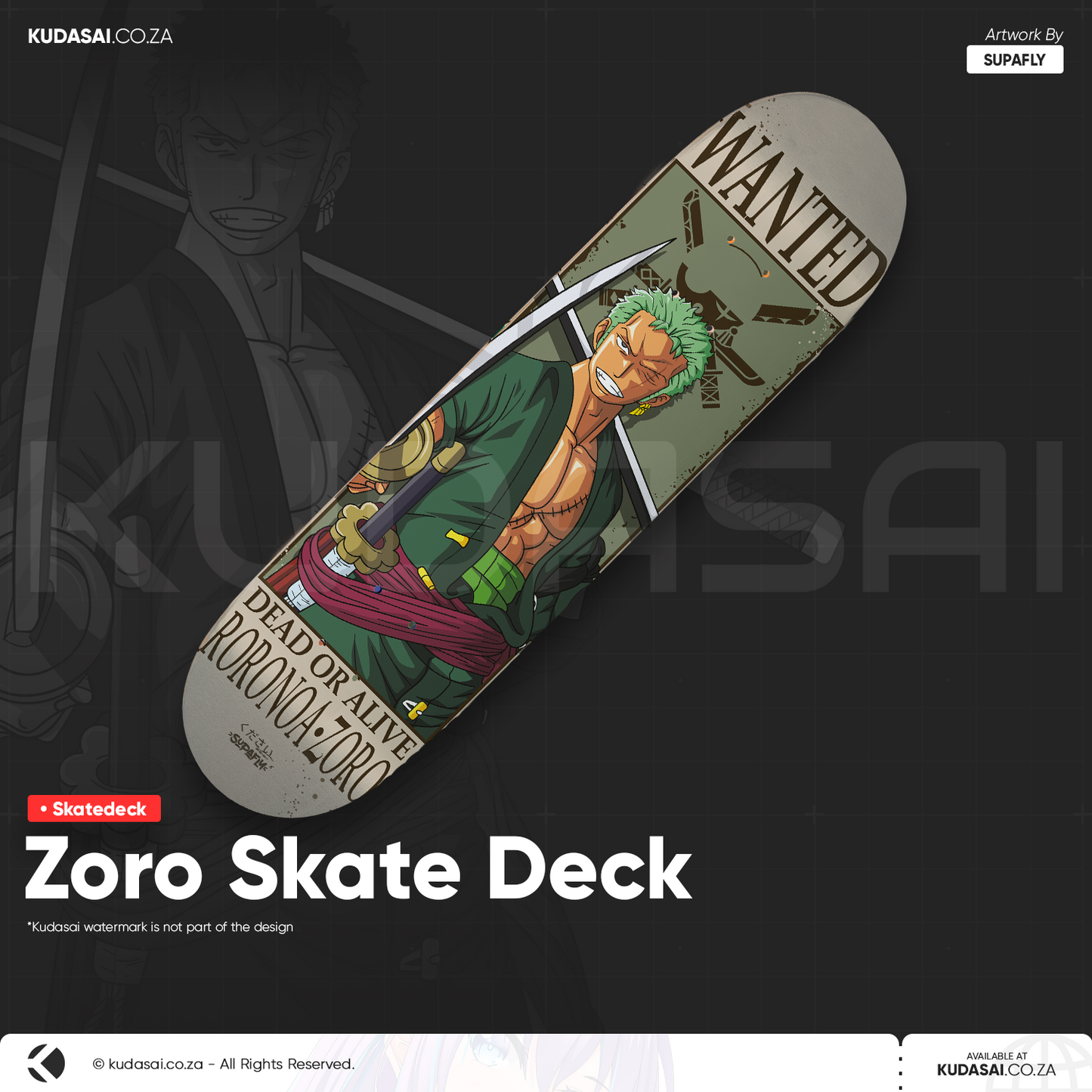 Zoro Skate Deck