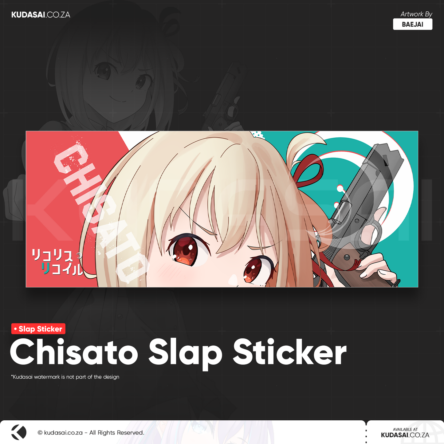 Chisato Holo Slap Sticker