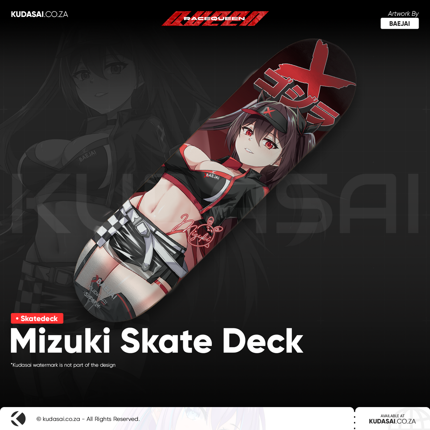 Racequeen Mizuki Skate Deck