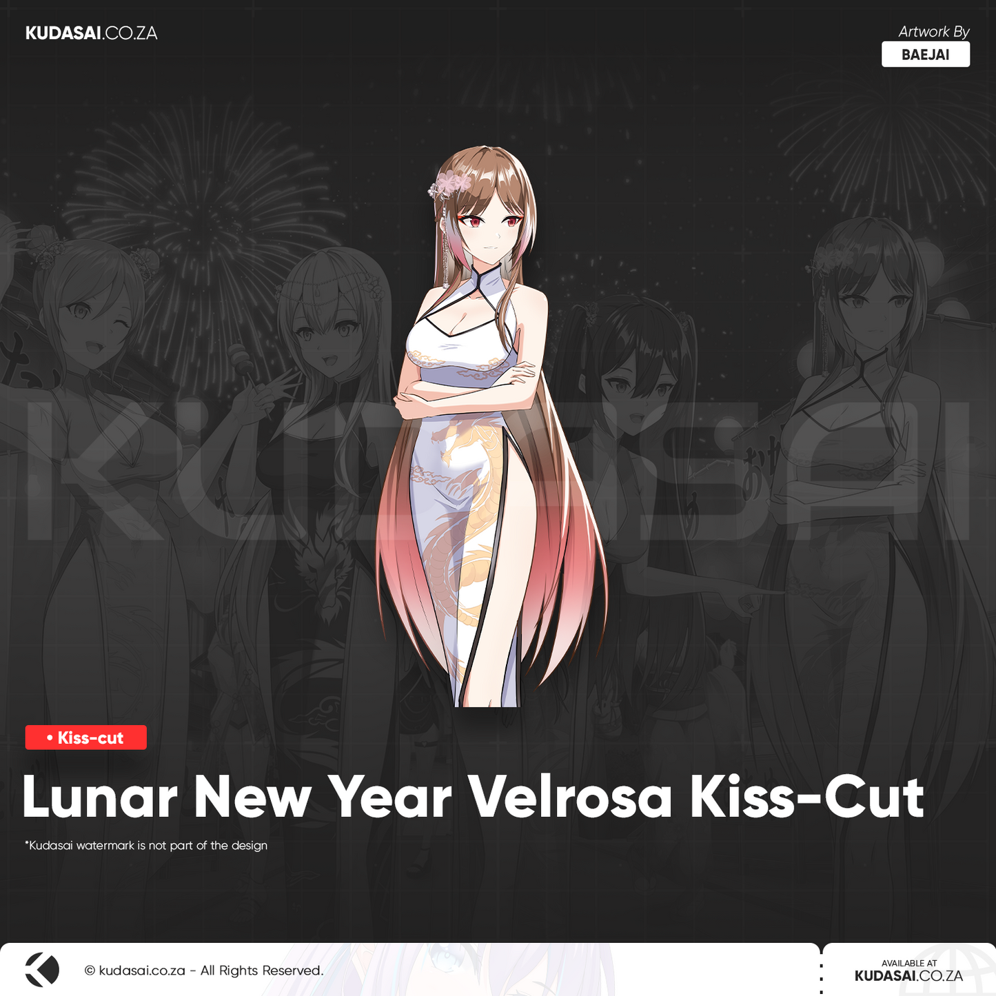 Lunar New Year Velrosa Kiss Cut